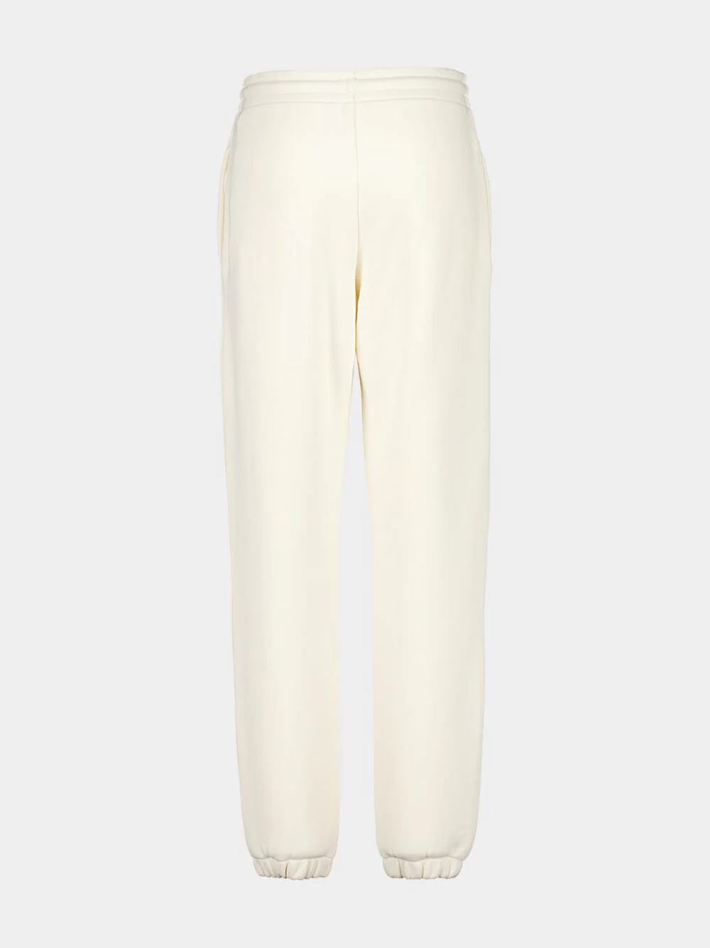 Natural Cotton Fleece Logo Track Pants - Image 2