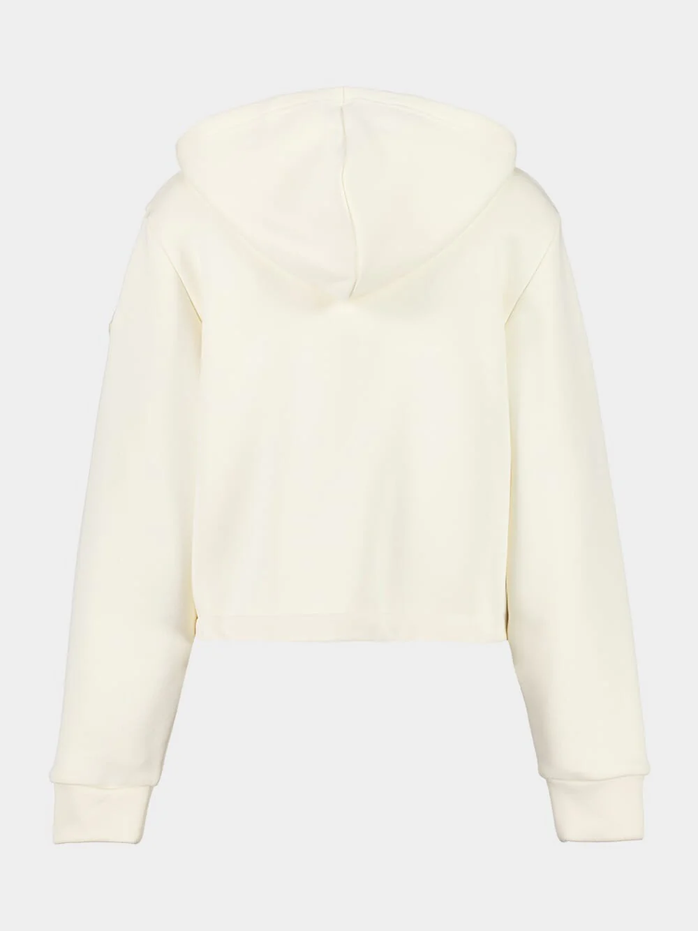 Natural Cotton Zip-Up Sweatshirt with Knit Accents - Image 2
