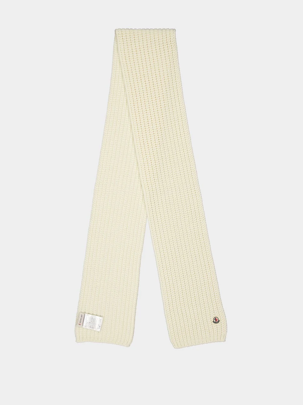 Natural Wool Knit Scarf