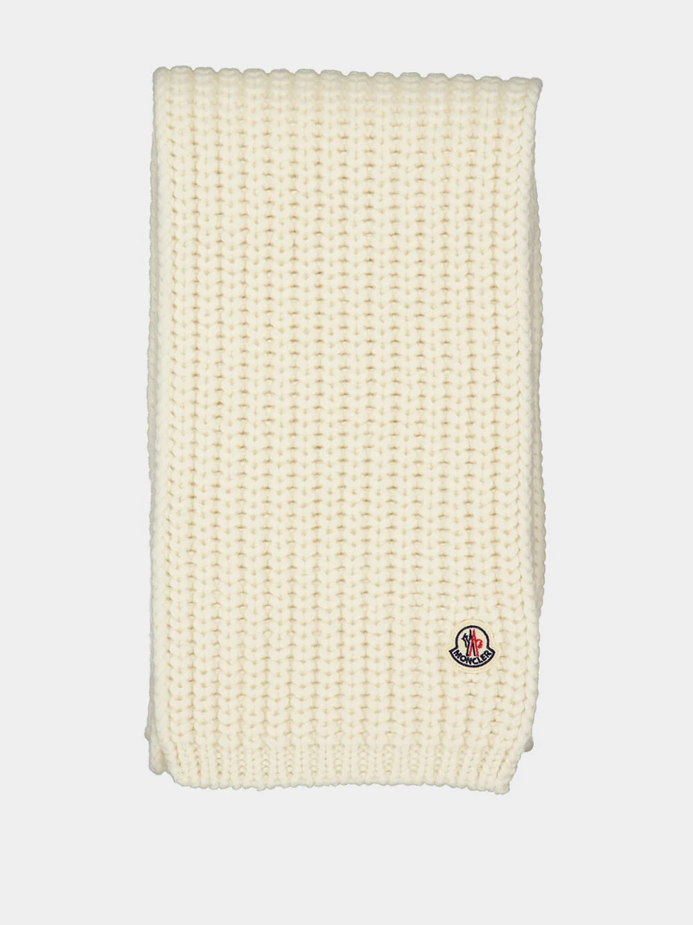 Natural Wool Knit Scarf - Image 3