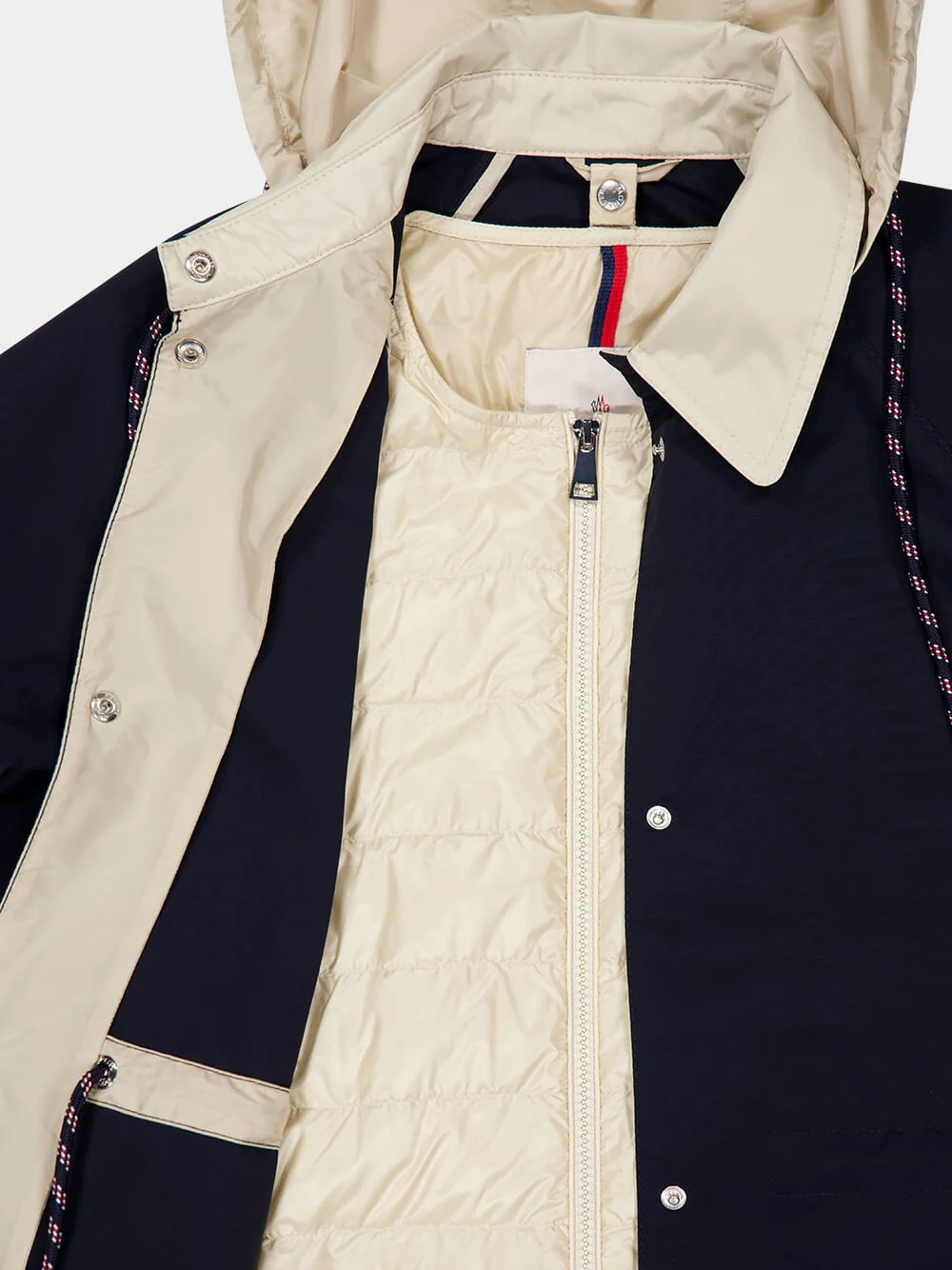 Navy 3-in-1 Hooded Down Jacket - Image 4