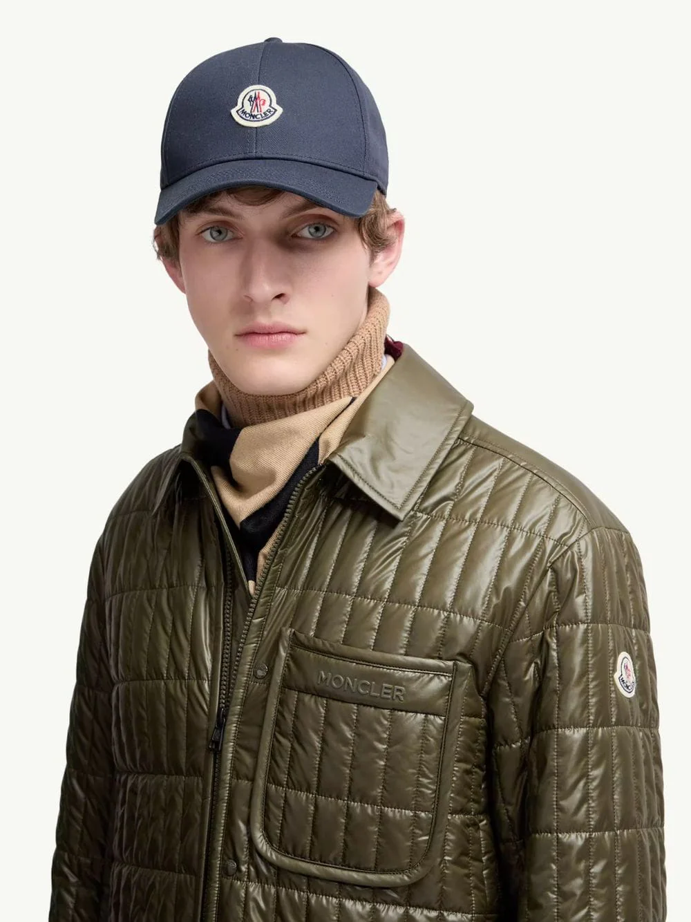 Navy Blue Cotton Gabardine Baseball Cap - Image 2