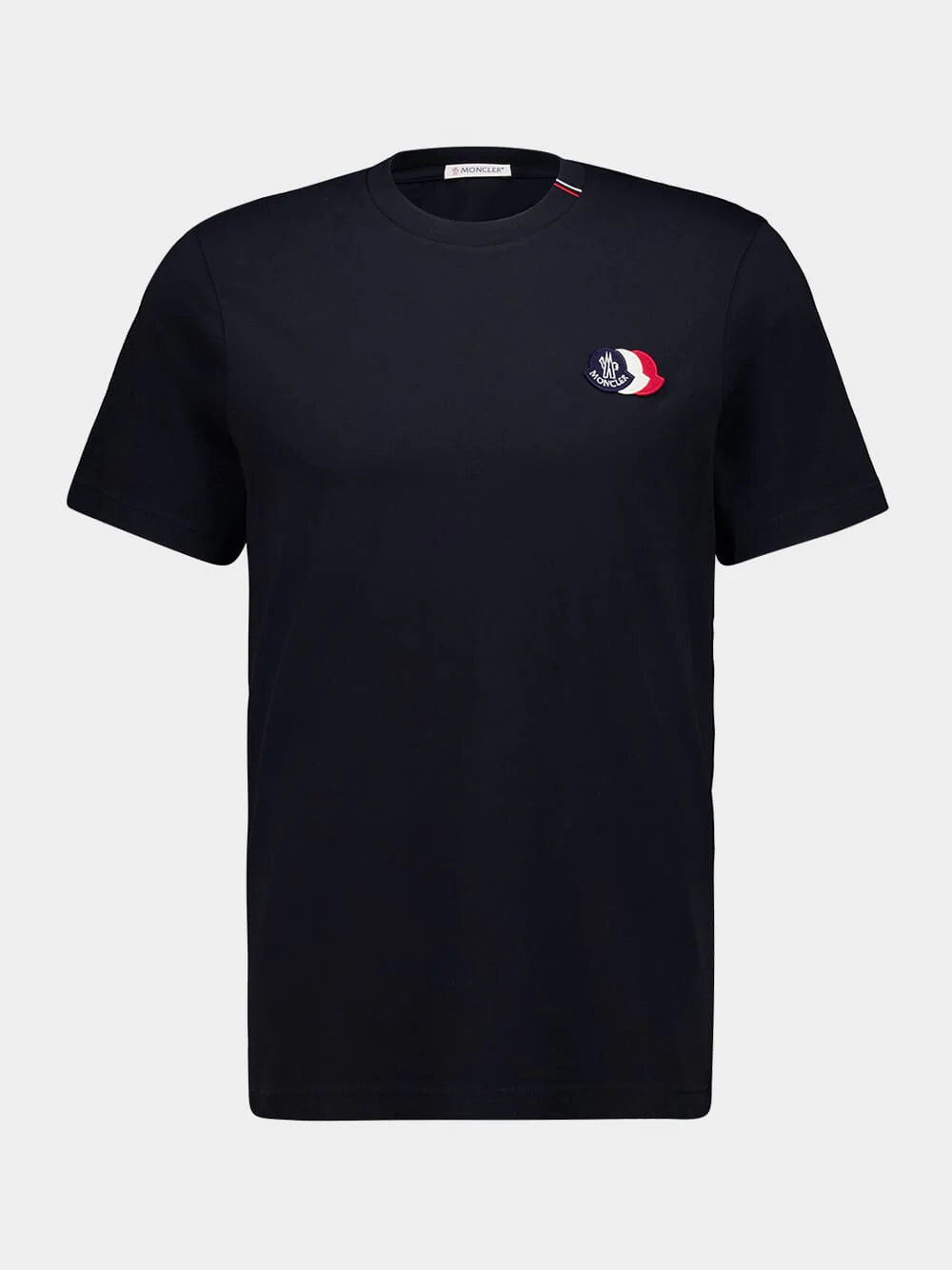 Navy Blue Cotton T-Shirt with Logo