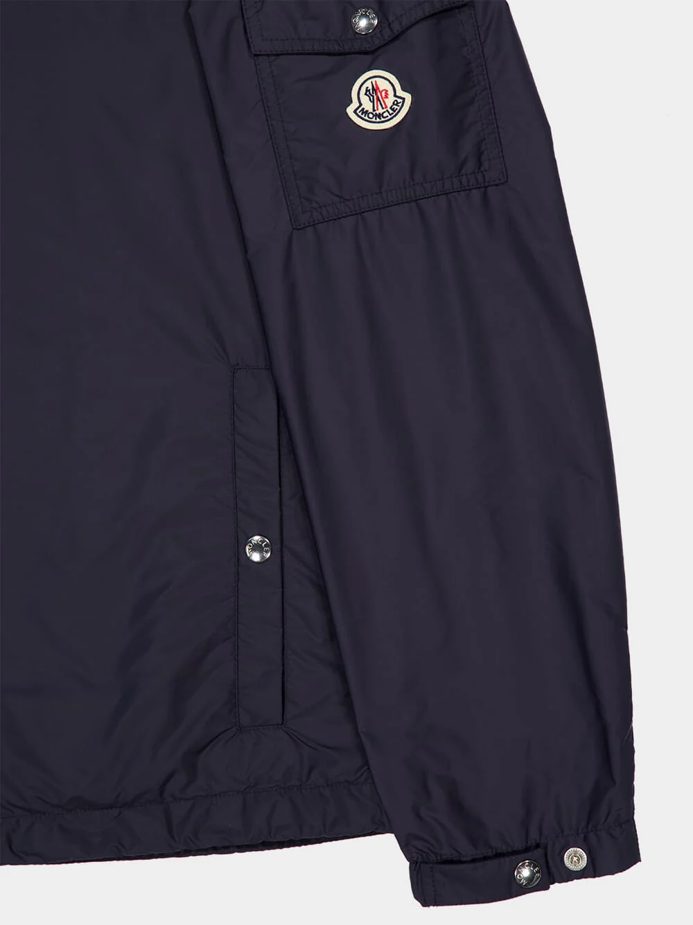 Navy Blue Etiache Hooded Rain Jacket - Image 6