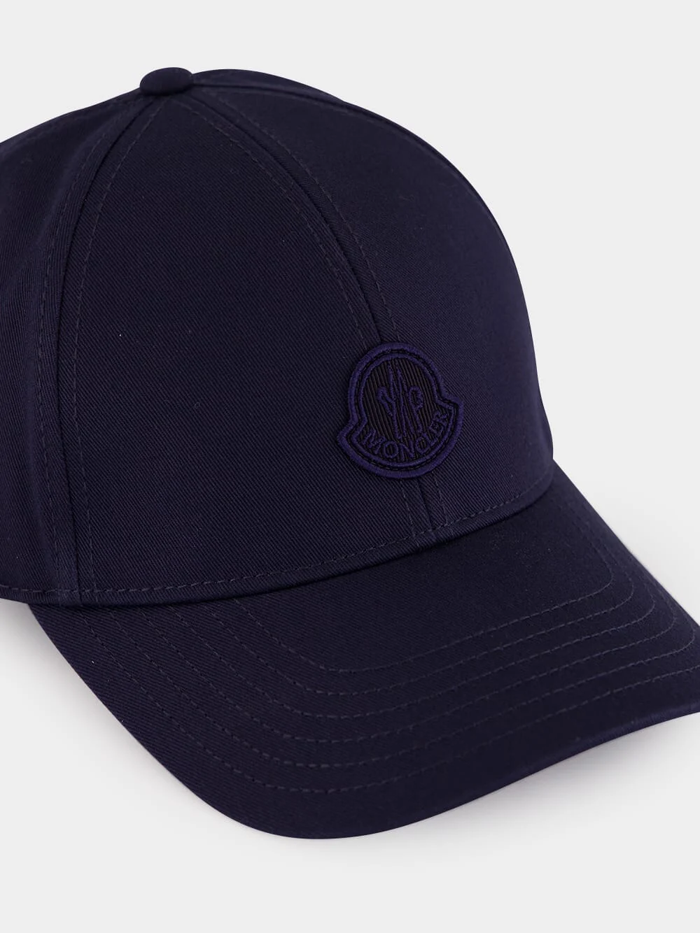 Navy Blue Gabardine Baseball Cap - Image 4