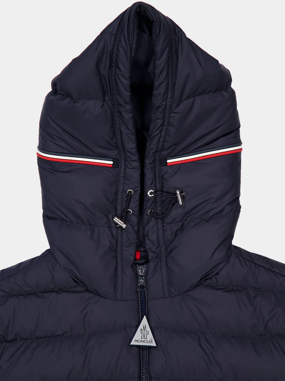 Navy Blue Vermeille Hooded Short Down Jacket - Image 7