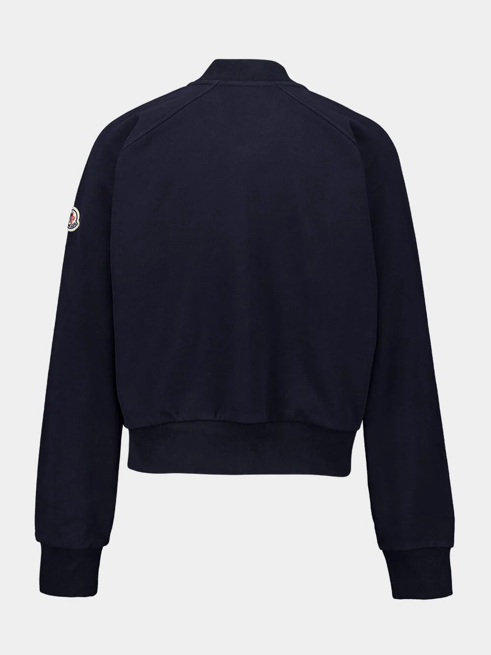 Navy Cotton Zip-Up Jacket - Image 2