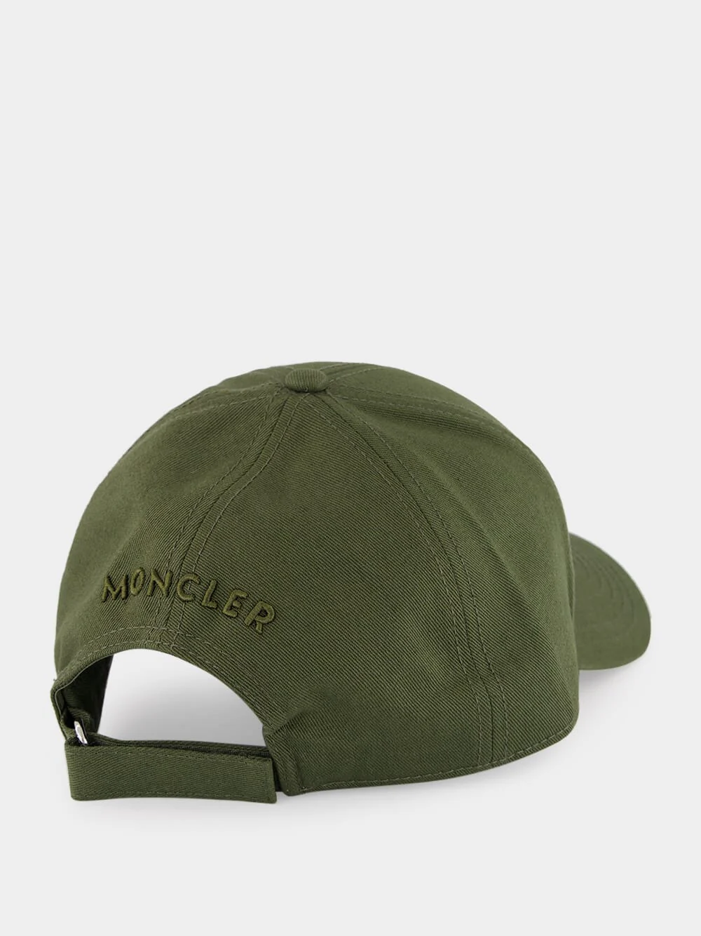 Olive Green Cotton Gabardine Baseball Cap - Image 3
