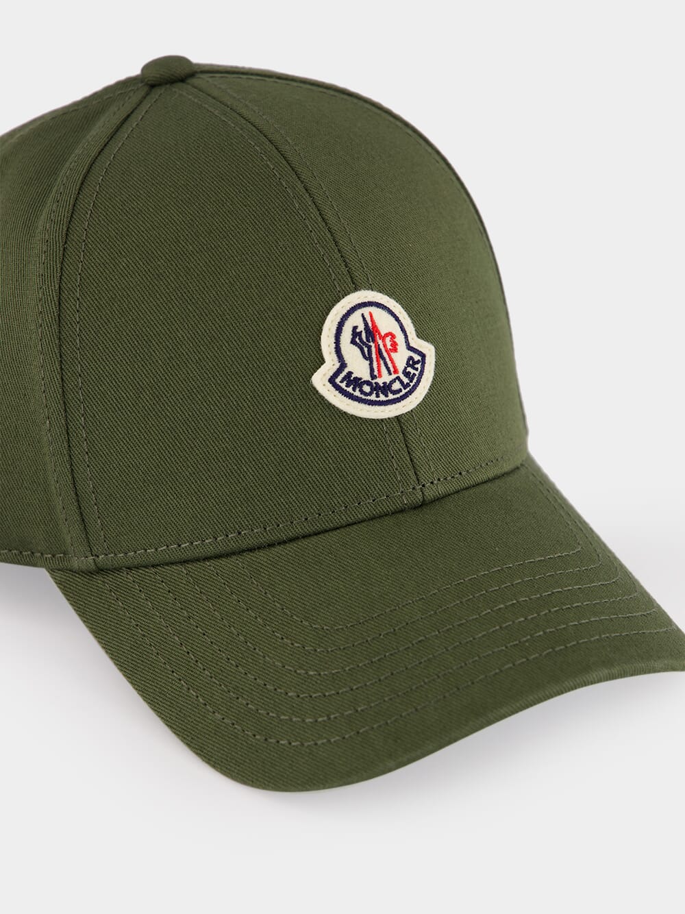 Olive Green Cotton Gabardine Baseball Cap - Image 4