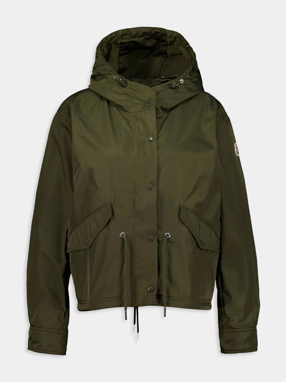 Olive Green Noizay Hooded Parka Jacket