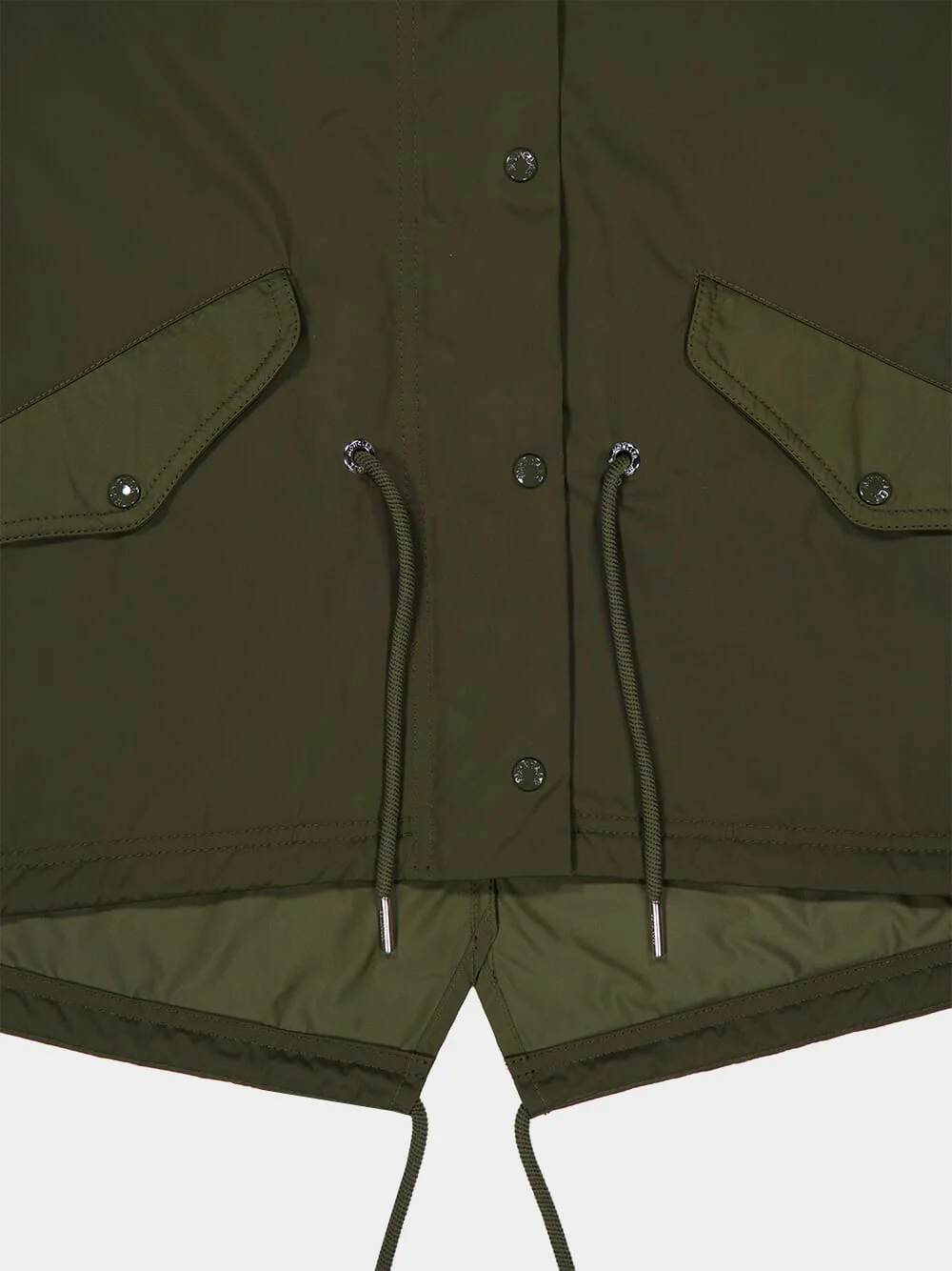 Olive Green Noizay Hooded Parka Jacket - Image 5
