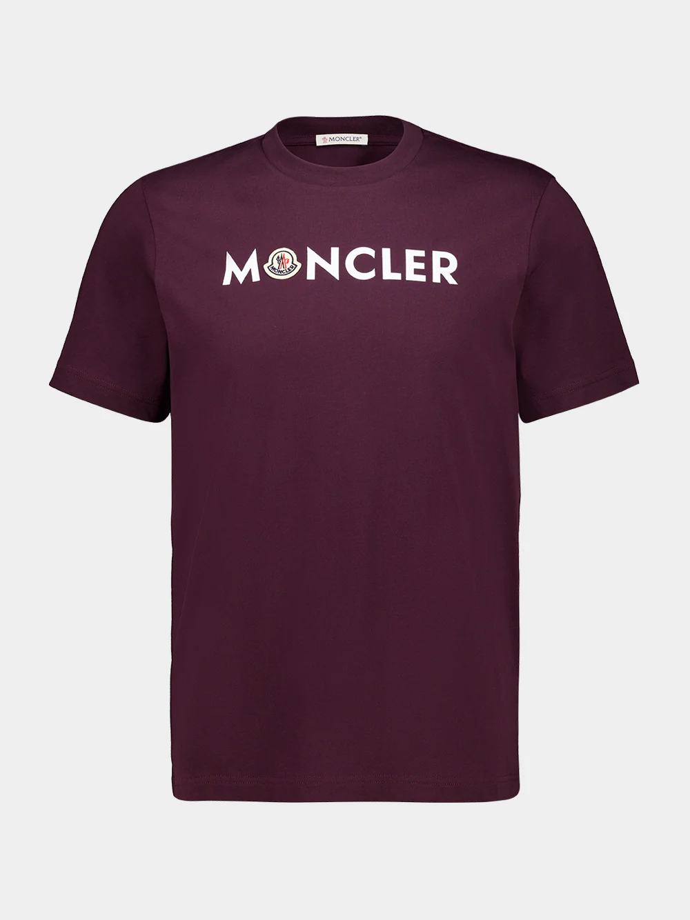 Burgundy Logo Cotton T-Shirt
