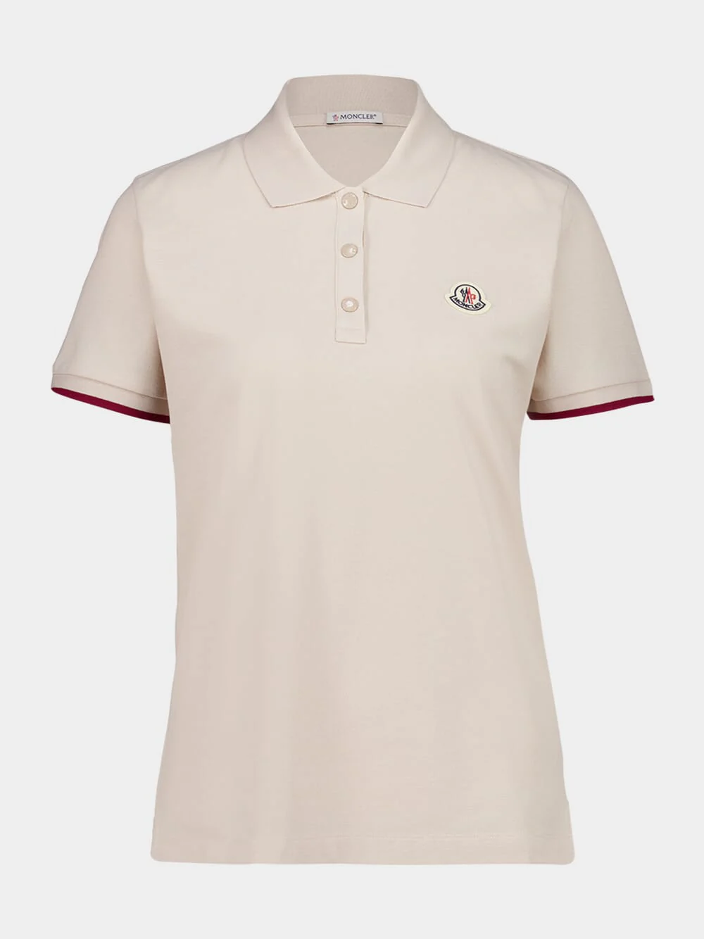 Tan Logo Cotton Piquet Polo Shirt