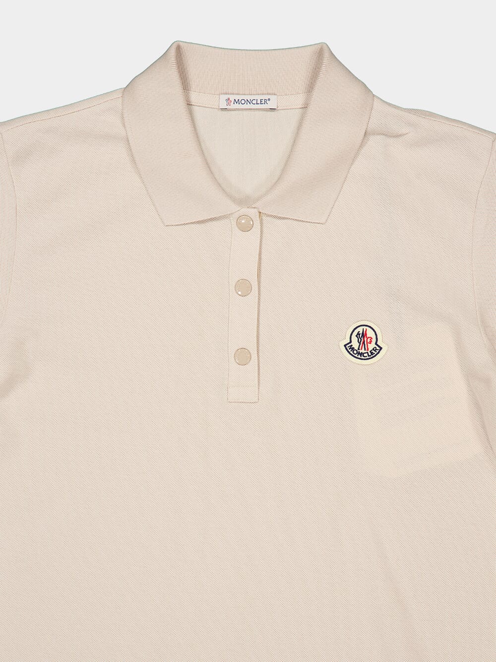 Tan Logo Cotton Piquet Polo Shirt - Image 4