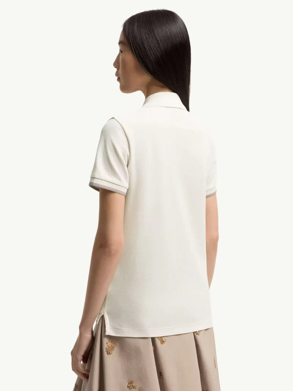Tan Logo Cotton Piquet Polo Shirt - Image 5
