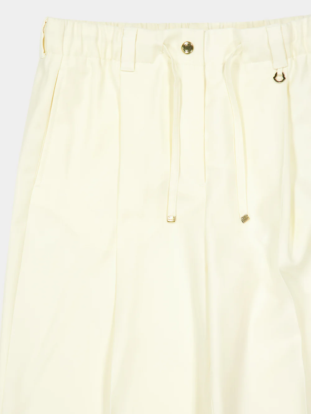 White Wool Gabardine Trousers - Image 5