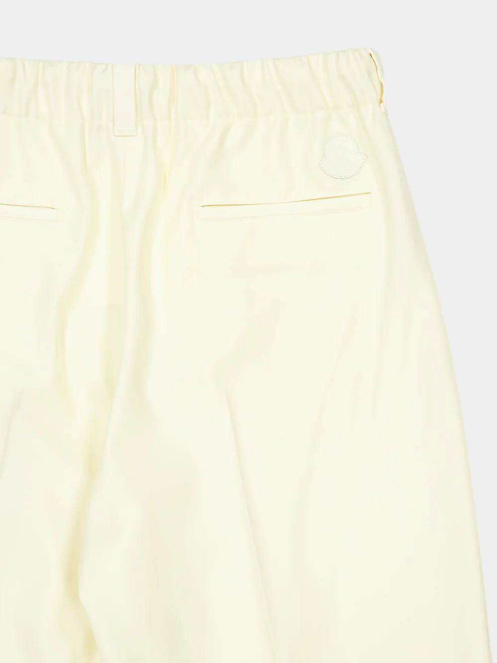 White Wool Gabardine Trousers - Image 6