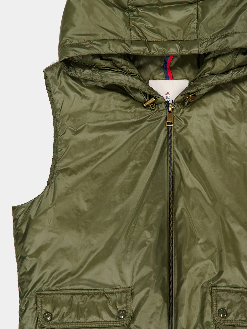 Olive Green Lansette Down Gilet - Image 3