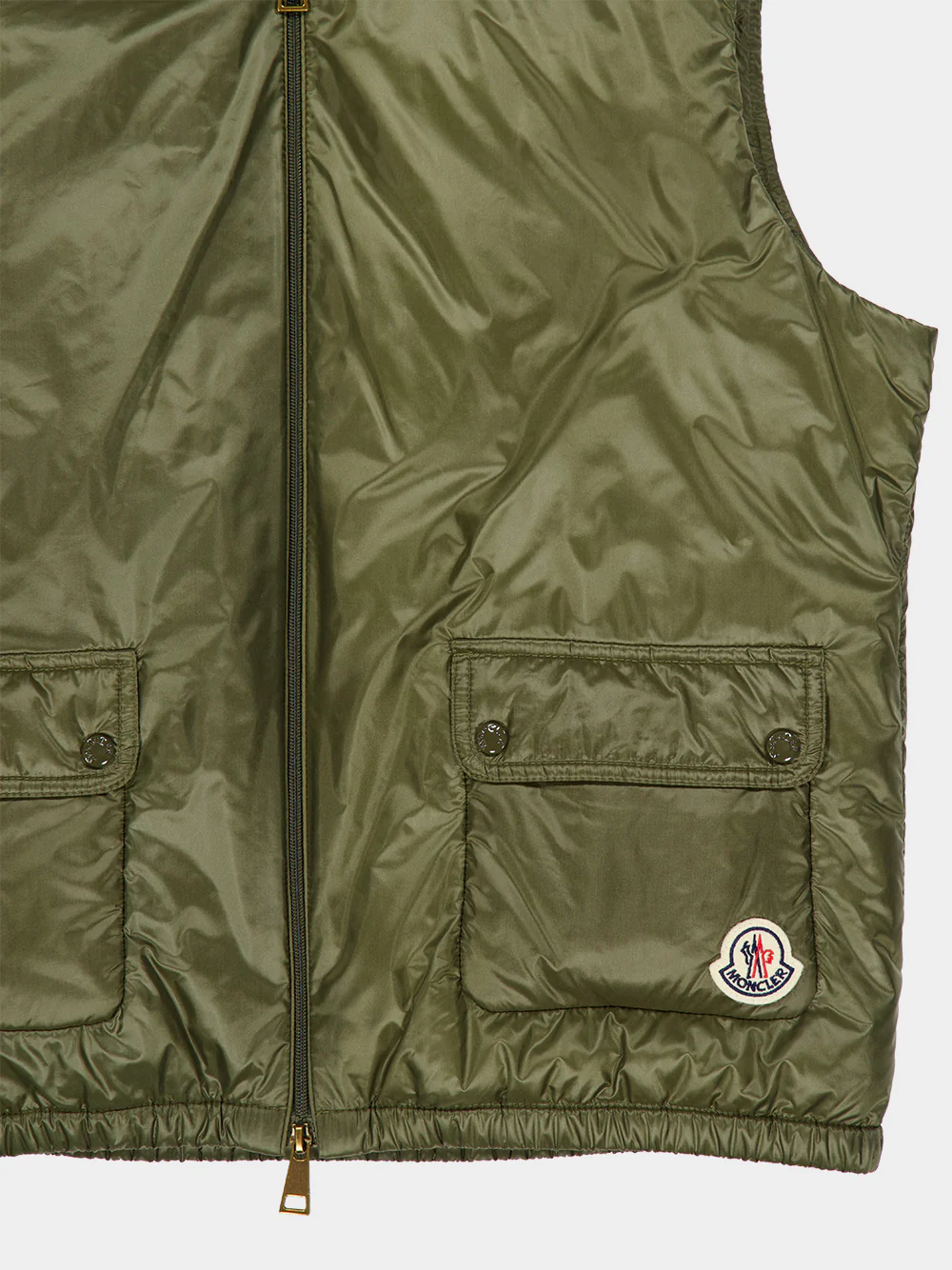 Olive Green Lansette Down Gilet - Image 4