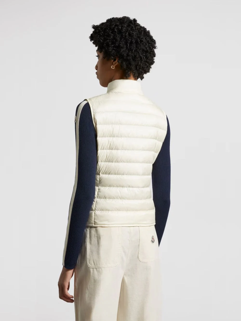 White Liane Packable Down Gilet - Image 4