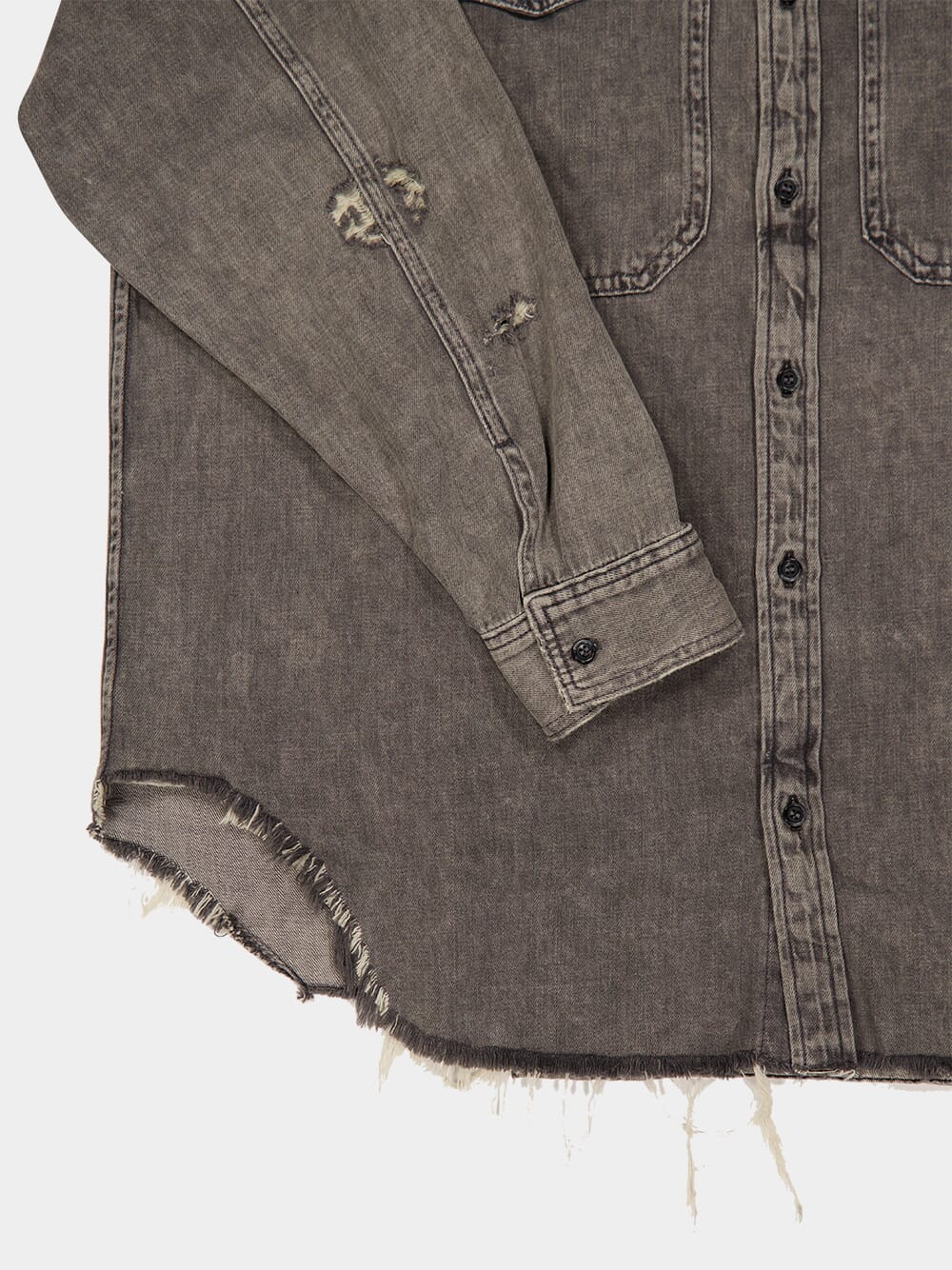 Gray Lazy Sunday Shirt Jacket - Image 4