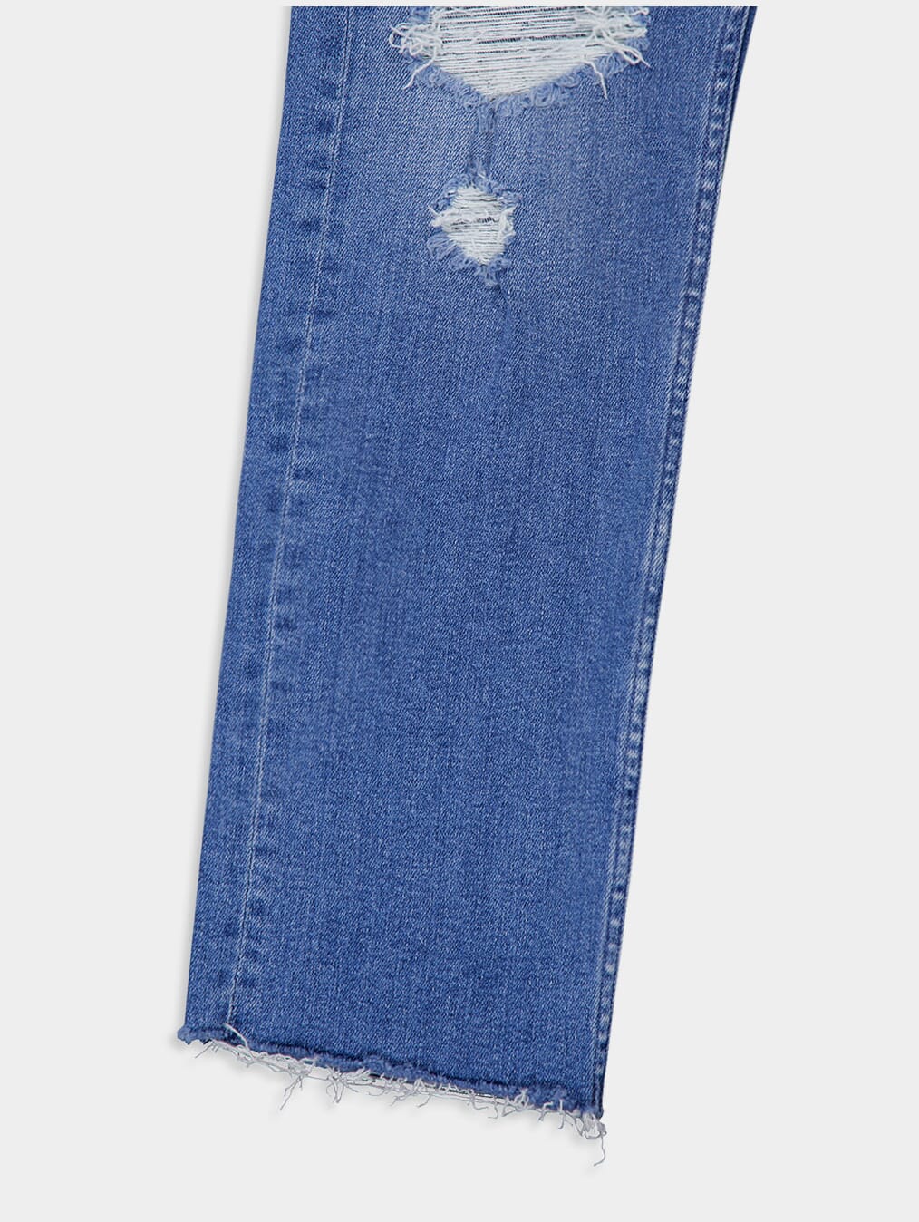 High-Waisted Rider Ankle Fray Jeans - Image 3