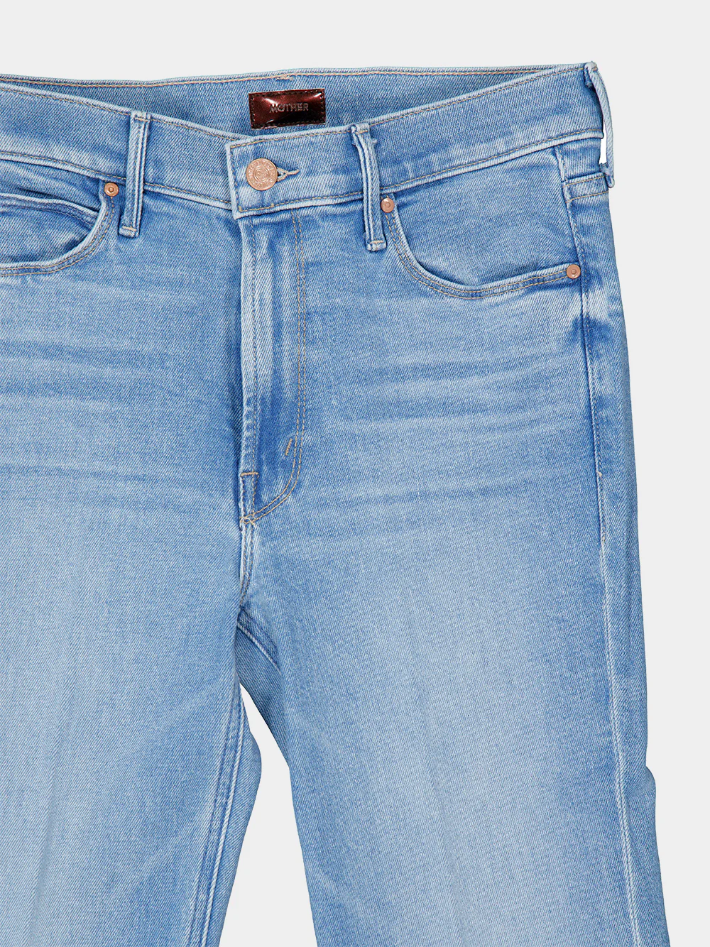 Doozy Room Service Light Blue Flared Jeans - Image 3