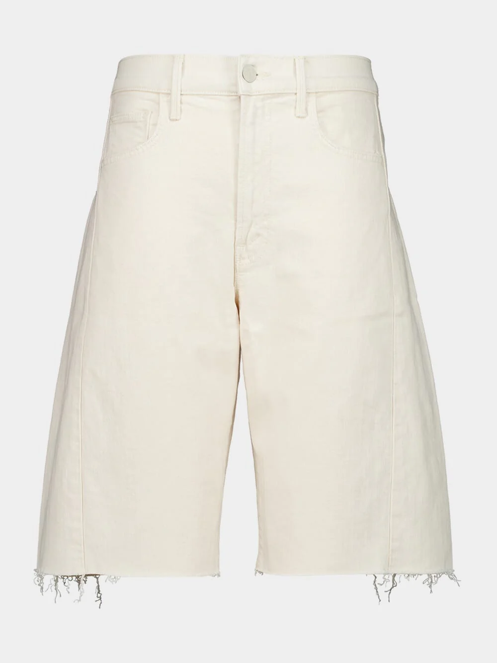 Knee-Length Denim Shorts in Act Natural Wash