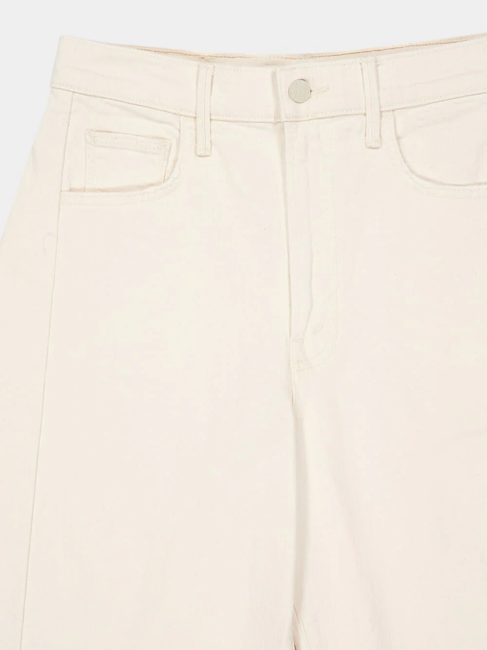 Knee-Length Denim Shorts in Act Natural Wash - Image 3