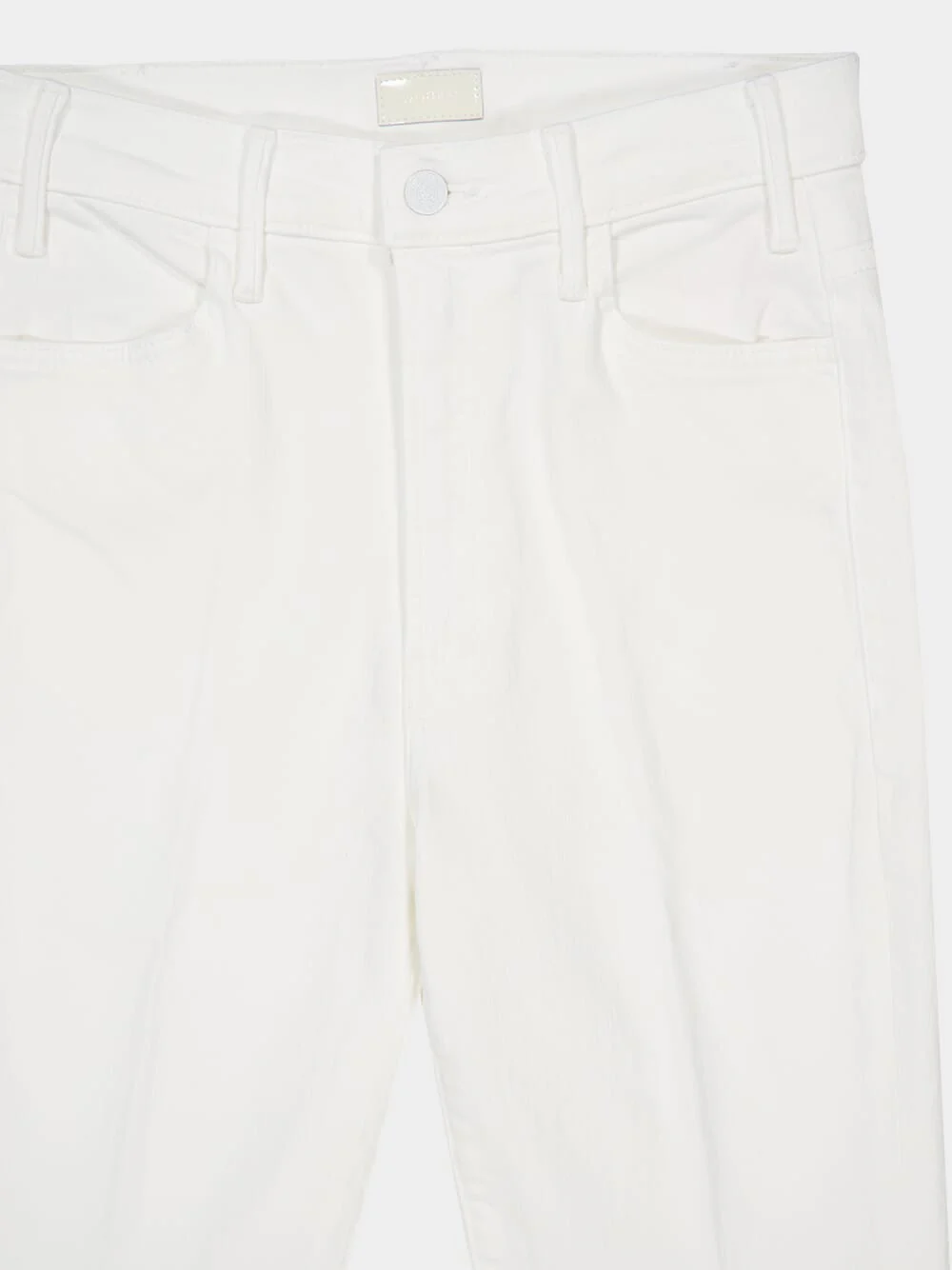 The Lil Hustler Ankle Fray White Jeans - Image 3