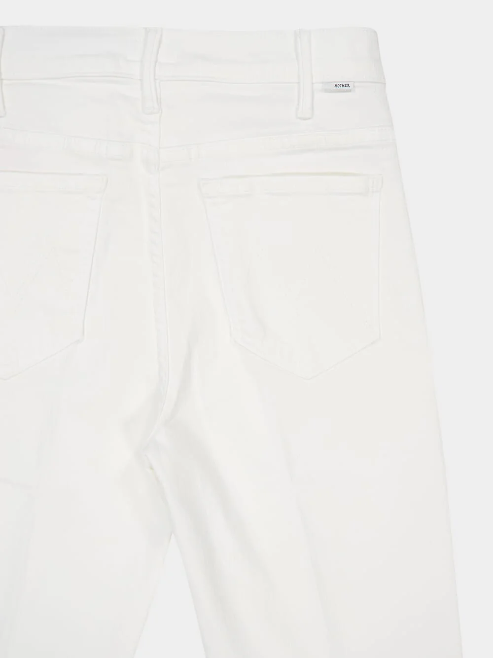 The Lil Hustler Ankle Fray White Jeans - Image 4