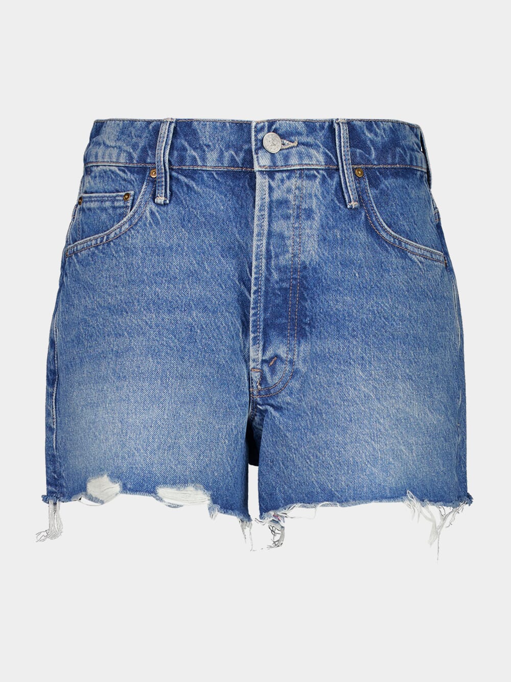 The Main Course Short Fray Denim Shorts