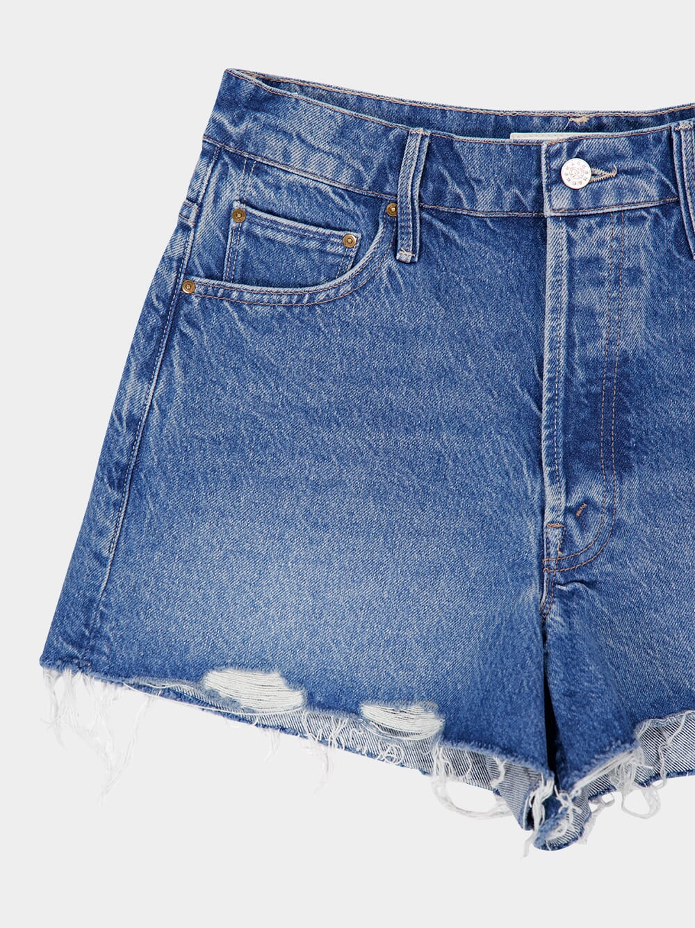 The Main Course Short Fray Denim Shorts - Image 3