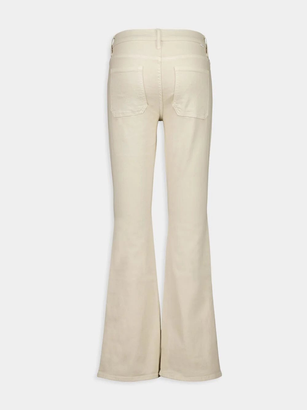 Wacky Khaki Patch Pocket Flared Jeans - Image 2