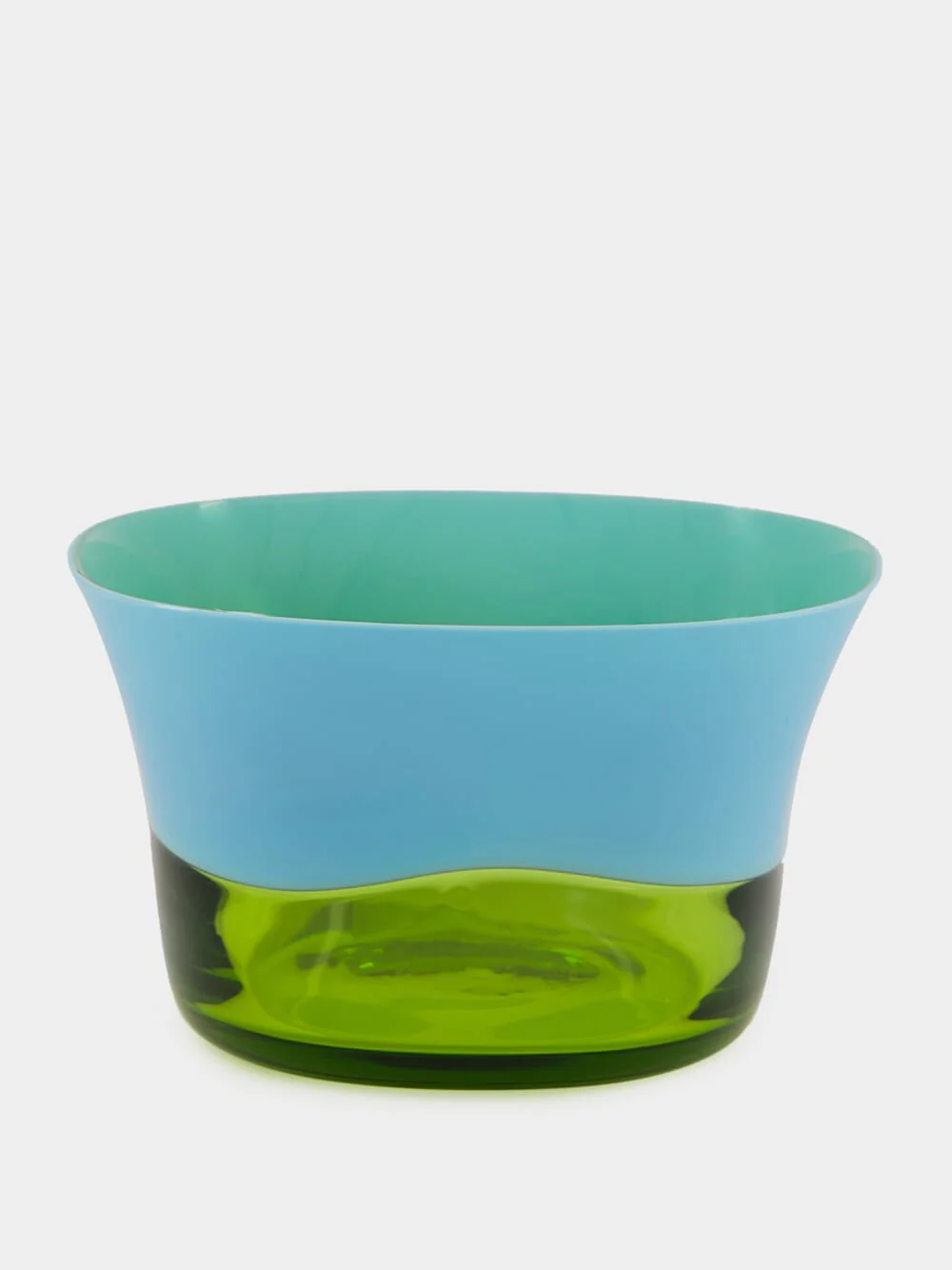 Light Blue and Acid Green Dandy Bowl
