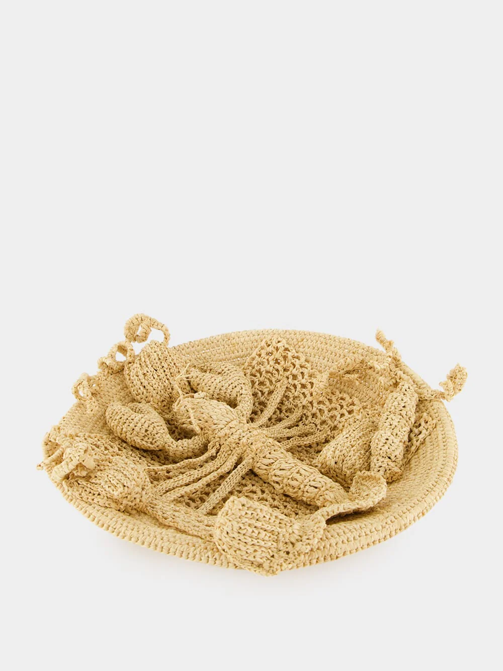 Natural Handcrafted Marea Raffia Plate with Lobster - Image 3