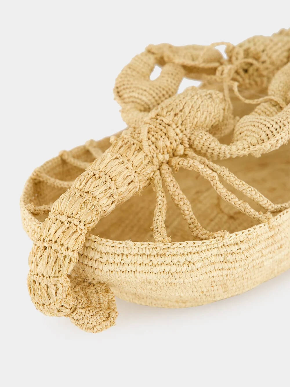 Natural Handcrafted Raffia Lobster Bowl - Image 5
