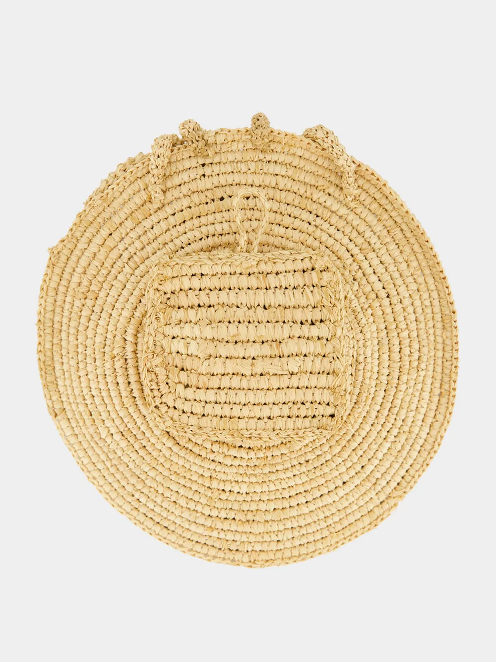 Natural Handcrafted Raffia Small Paguro Plate - Image 2