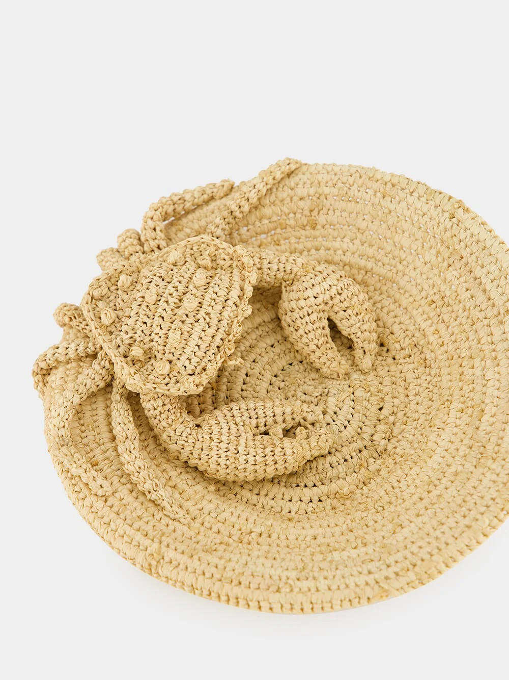 Natural Handcrafted Raffia Small Paguro Plate - Image 4