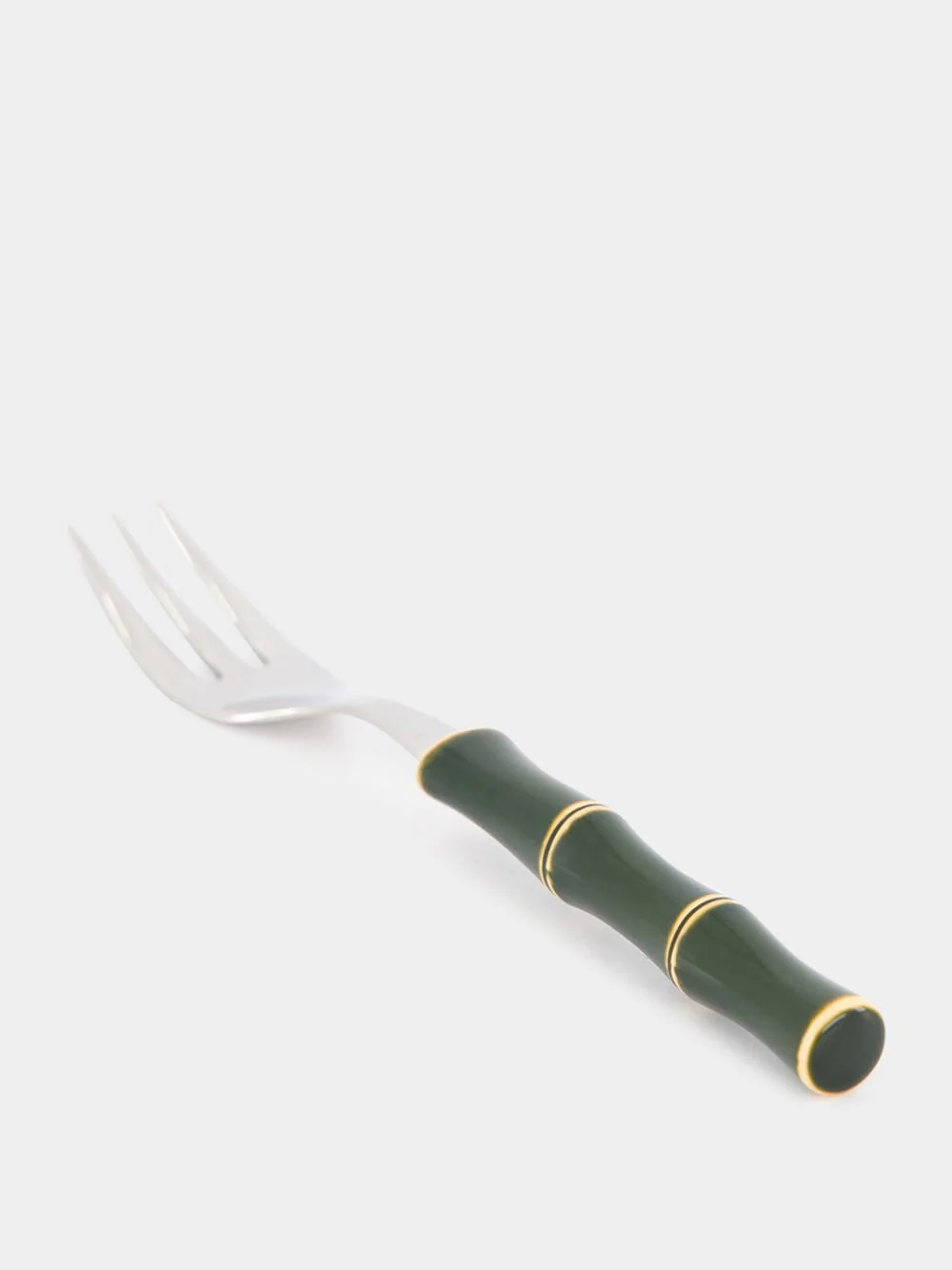 Green Bamboo Dessert Fork - Image 3