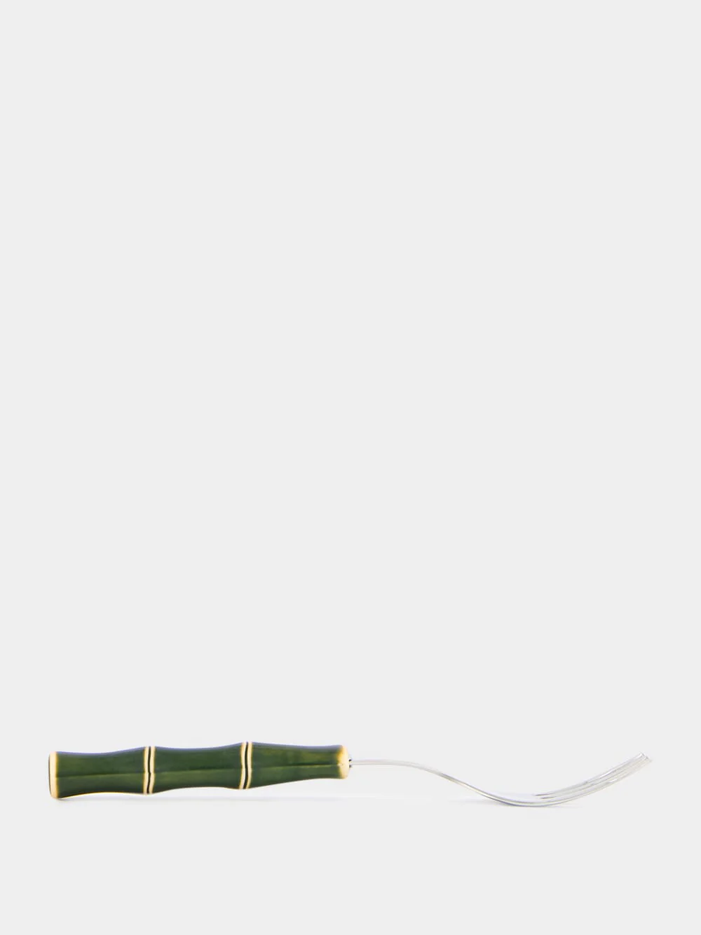 Green Bamboo Dessert Fork - Image 4