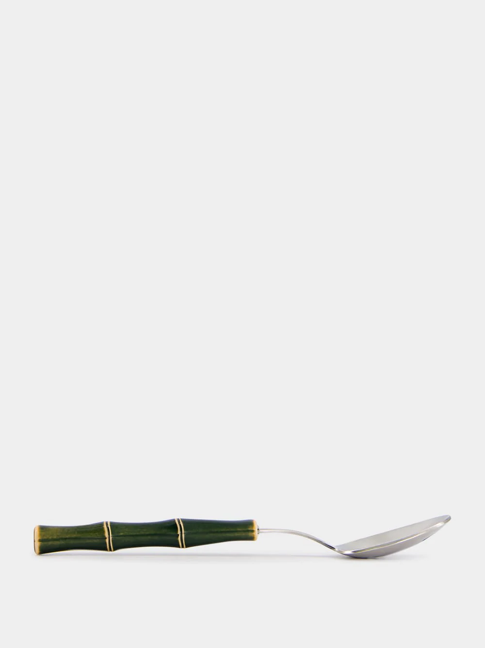 Green Bamboo Dessert Spoon - Image 4