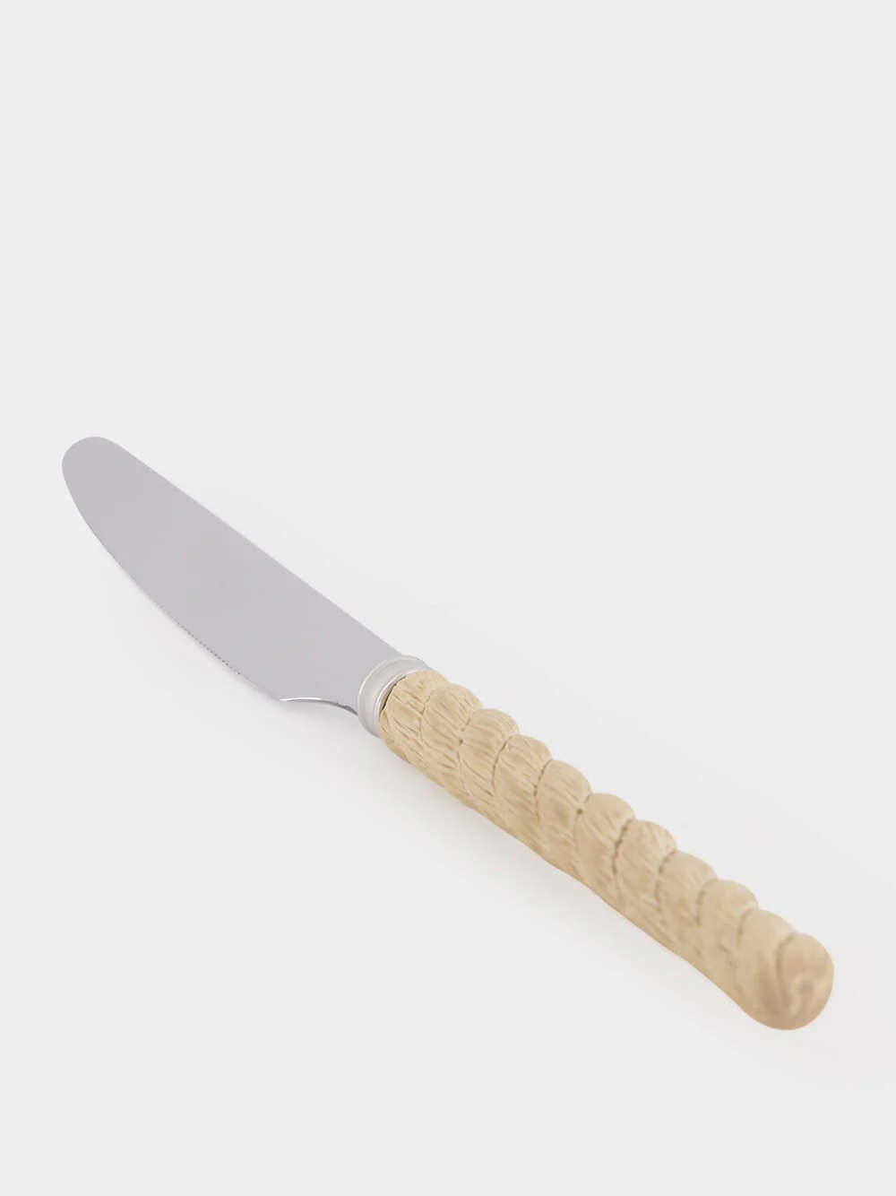 Beige Rope Dessert Knife - Image 3