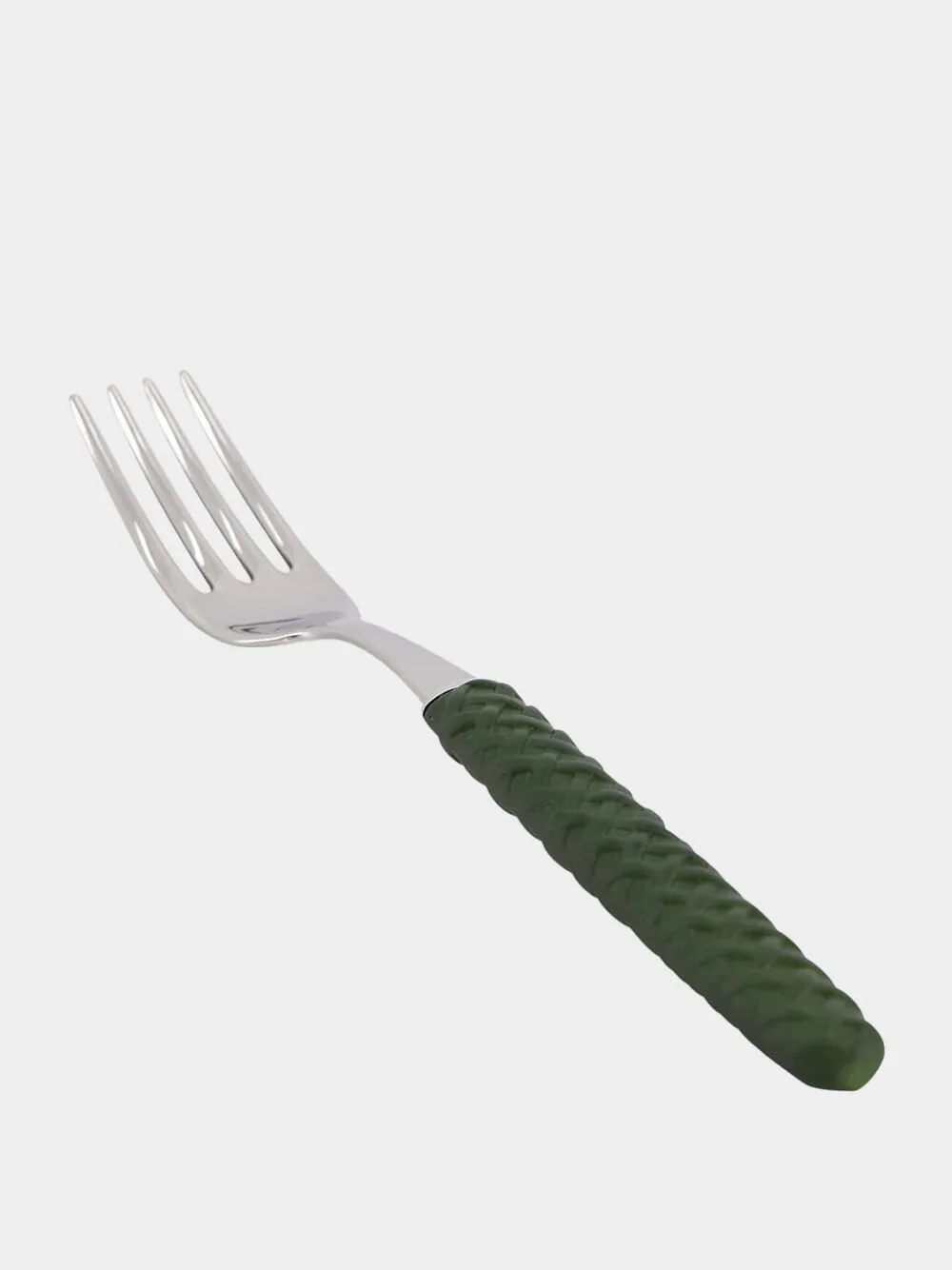 Green Intreccio Dinner Fork - Image 3