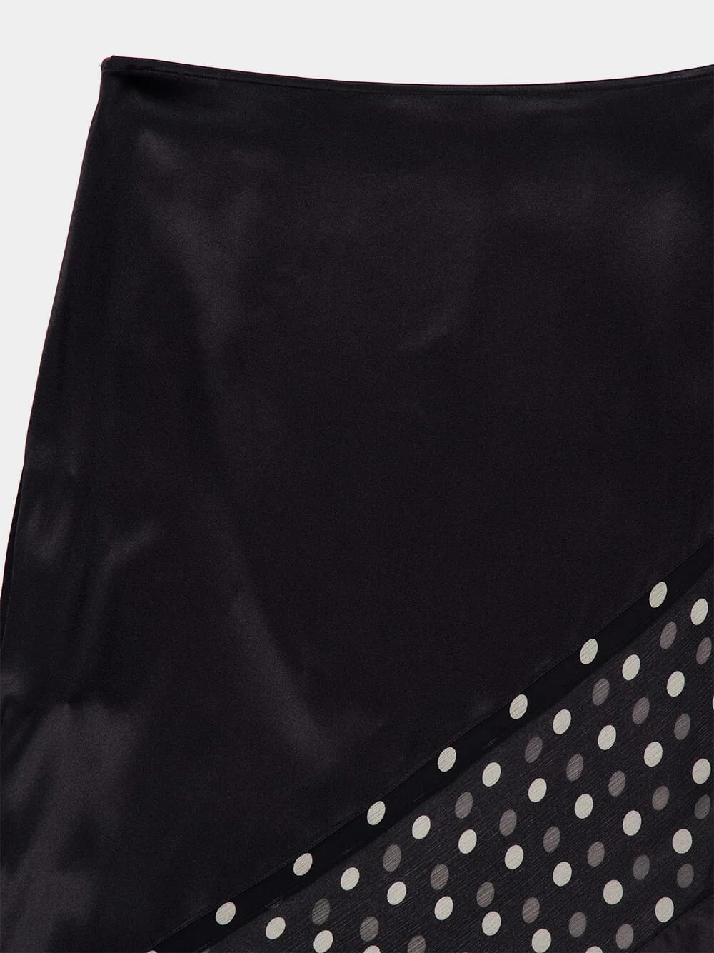 Black Silk Mermaid Maxi Skirt - Image 5