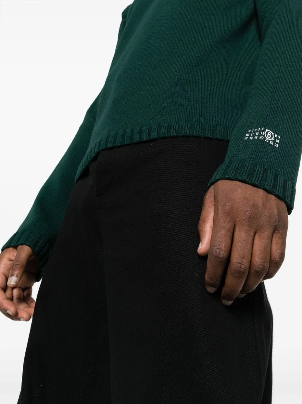 Numbers Motif Cotton-Blend Jumper - Image 5