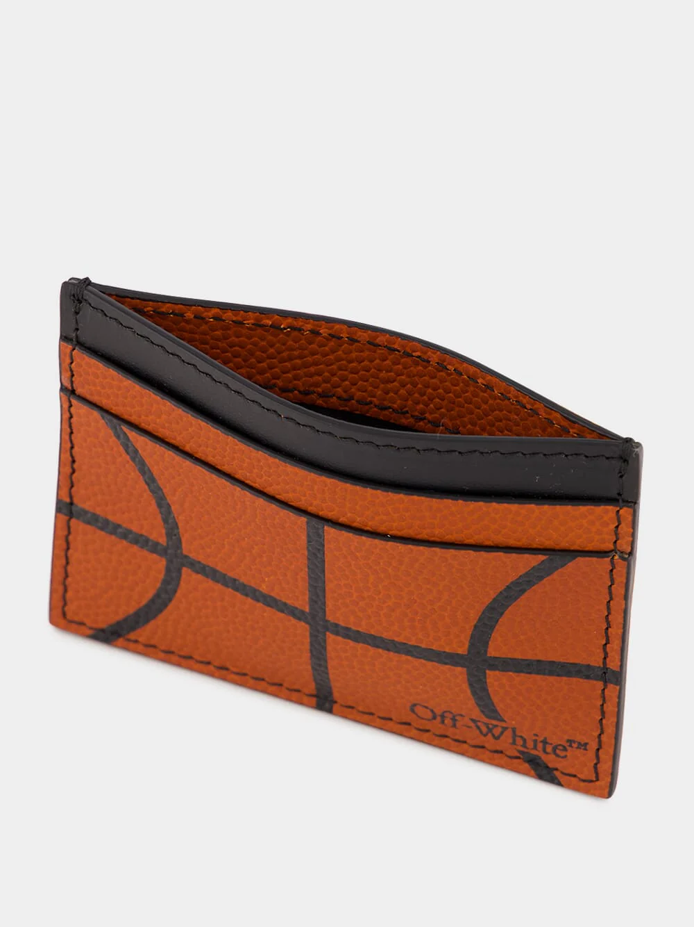 Orange Basketball Card Case in Calfskin - Image 3