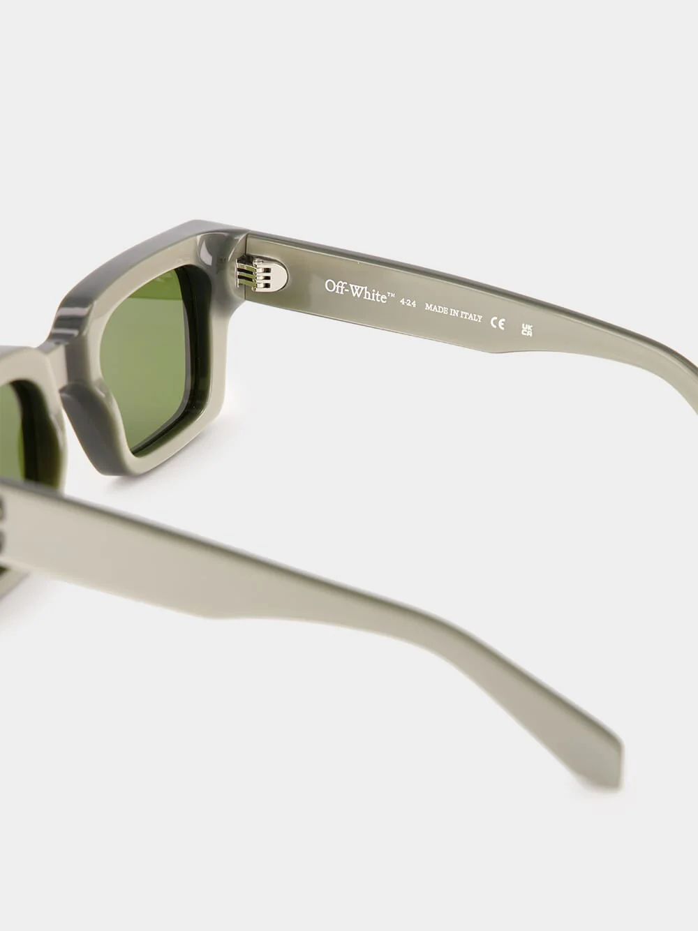 White Square Sunglasses - Image 4