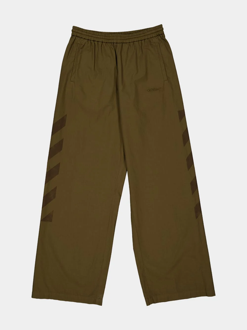 Army Green Diag GD Track Pants - Image 5