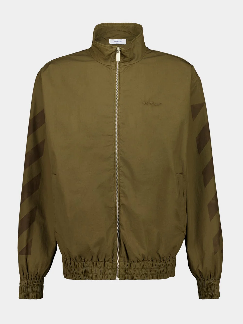 Army Green Diag Track Jacket